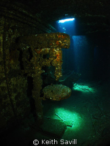 Tool Room and Lathe of the Chrisoula K wreck. Canon Ixus,... by Keith Savill 
